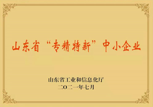 山東省“專精特新”中小企業(yè)